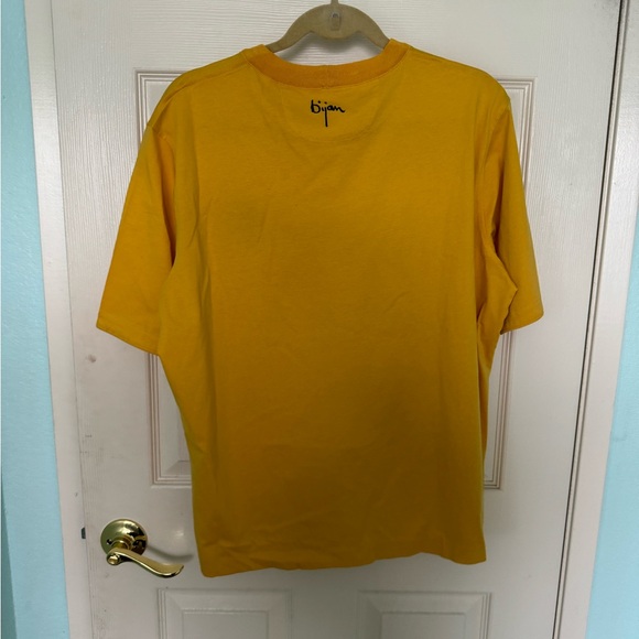 NEW HOUSE OF BIJAN MUSTARD YELLOW T-SHIRT - Picture 3 of 5